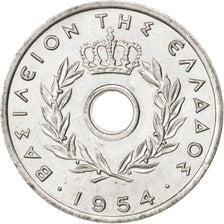 Coin, Greece, 10 Lepta, 1954, MS(63), Aluminum, KM:78
