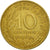 Moneta, Francja, Marianne, 10 Centimes, 1963, Paris, EF(40-45), Aluminium-Brąz