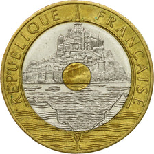 Monnaie, France, Mont Saint Michel, 20 Francs, 1992, Paris, TTB, Tri-Metallic