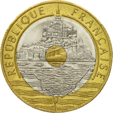 Coin, France, Mont Saint Michel, 20 Francs, 1992, Paris, EF(40-45)