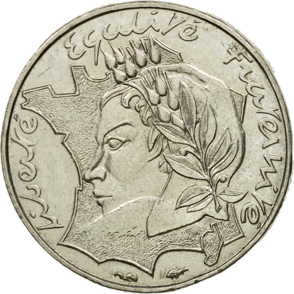 Moneda, Francia, Jimenez, 10 Francs, 1986, Paris, MBC, Níquel, KM:959