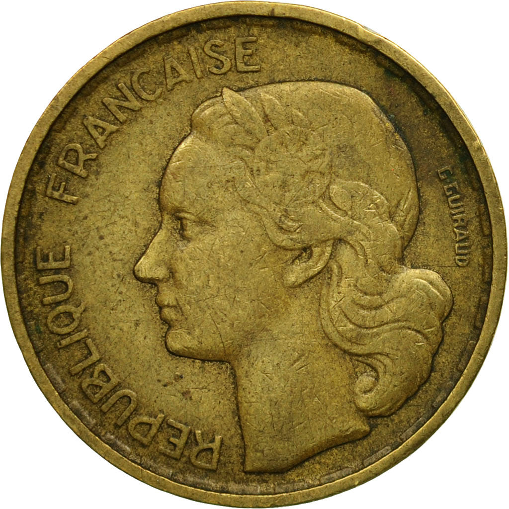 Coin, France, Guiraud, 10 Francs, 1951, Beaumont - Le Roger, EF(40-45)