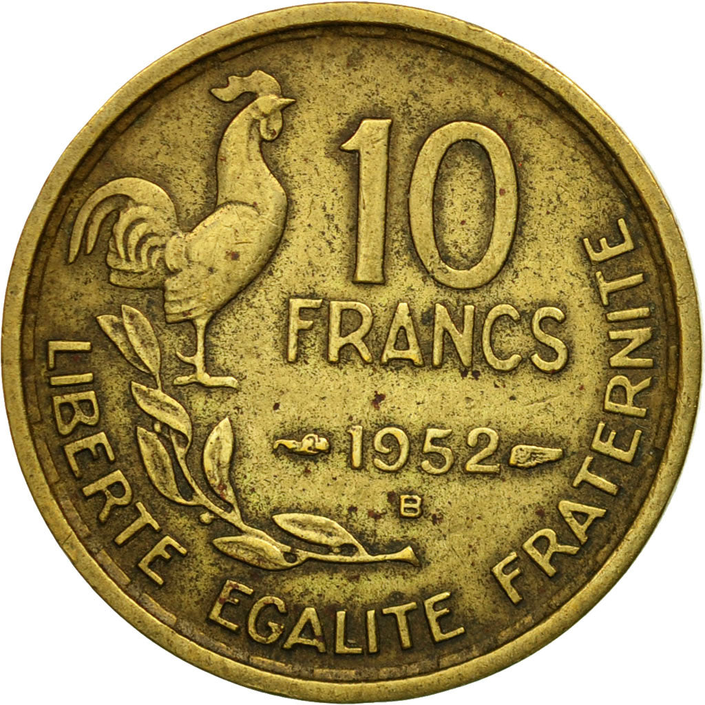 Monnaie, France, Guiraud, 10 Francs, 1952, Beaumont - Le Roger, TTB
