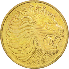 ETHIOPIA, 5 Cents, 1977, British Royal Mint, KM #44.1, MS(60-62), Brass, 20,...