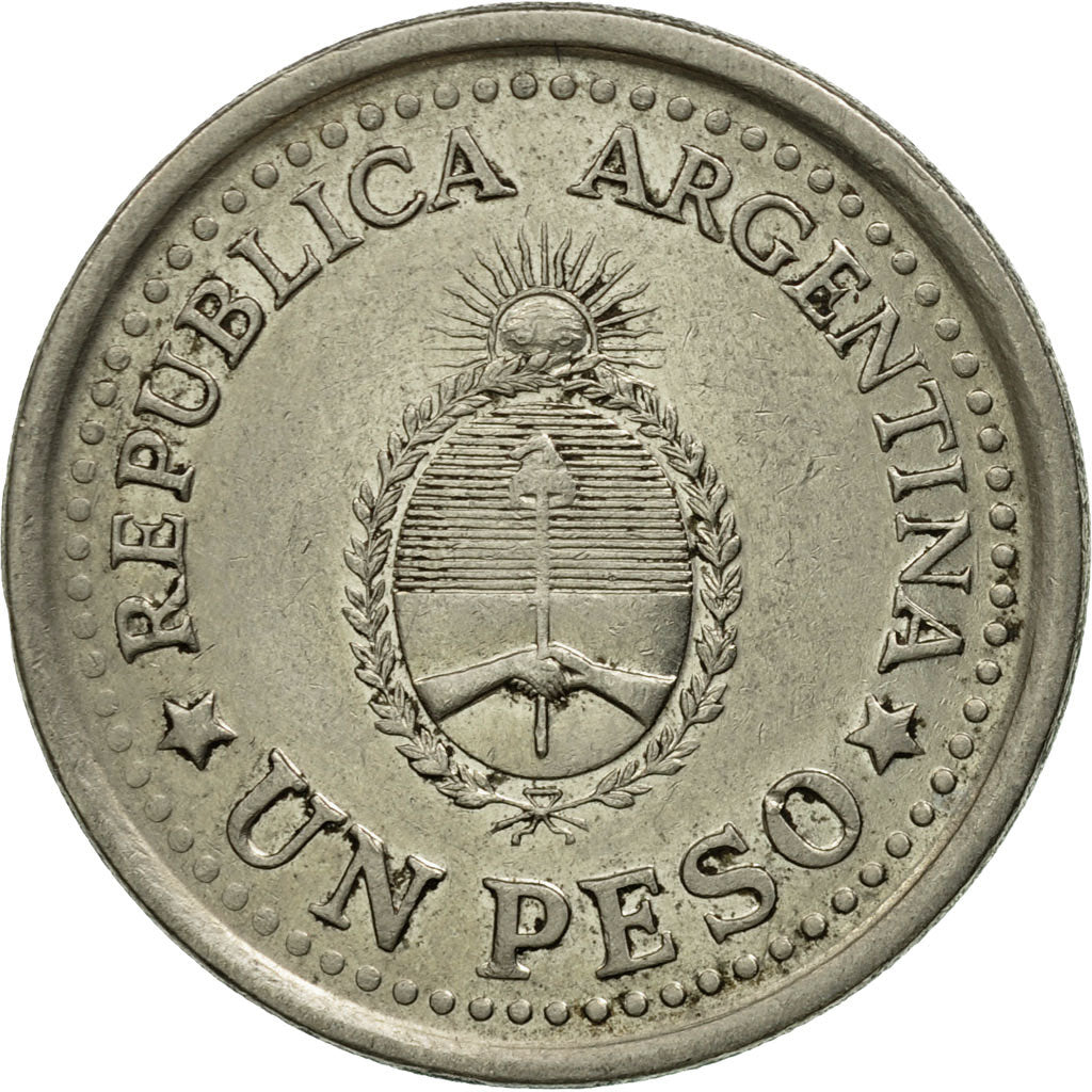 Moneta, Argentina, Peso, 1960, BB, Acciaio ricoperto in nichel, KM:58