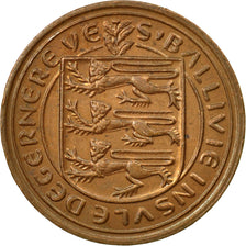 Monnaie, Guernsey, Elizabeth II, 2 Pence, 1977, Heaton, TTB, Bronze, KM:28