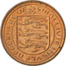 Moneta, Guernsey, Elizabeth II, 1/2 New Penny, 1971, MS(63), Bronze, KM:20