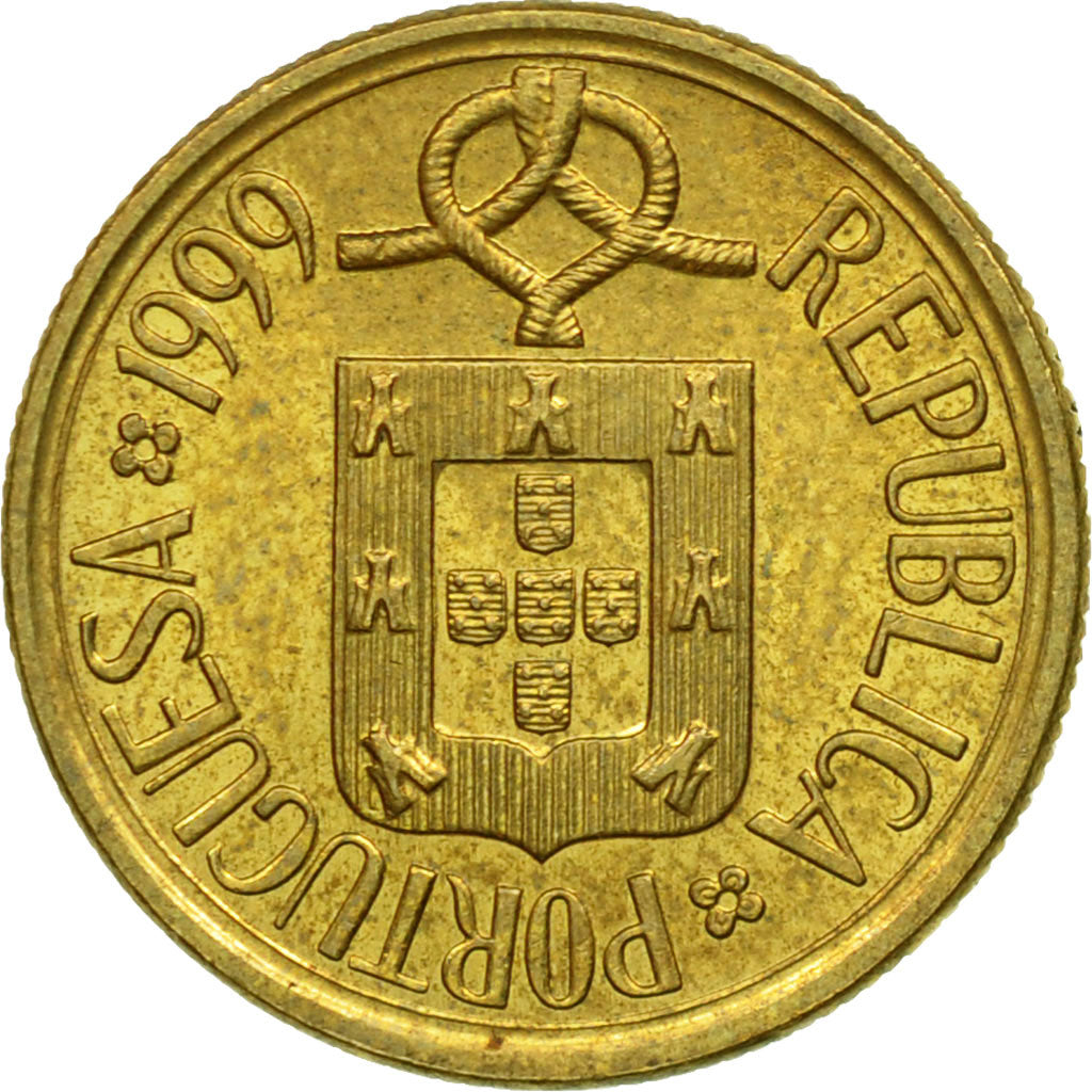 Coin, Portugal, Escudo, 1999, EF(40-45), Nickel-brass, KM:631