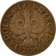 Coin, Poland, 5 Groszy, 1931, Warsaw, EF(40-45), Bronze, KM:10a