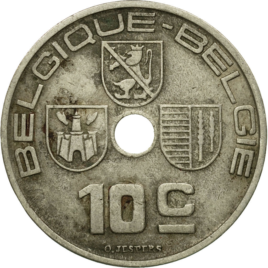 Coin, Belgium, 10 Centimes, 1939, EF(40-45), Nickel-brass, KM:112