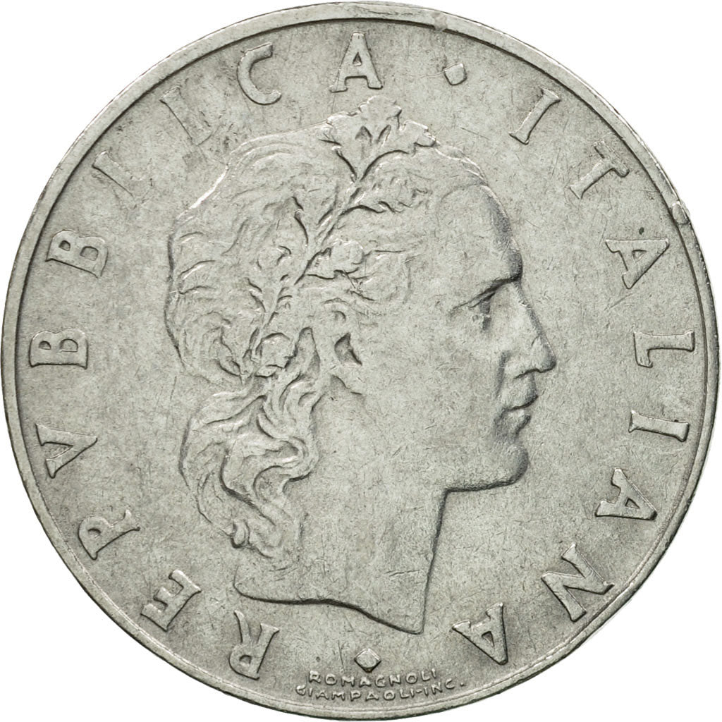 Coin, Italy, 50 Lire, 1960, Rome, EF(40-45), Stainless Steel, KM:95.1