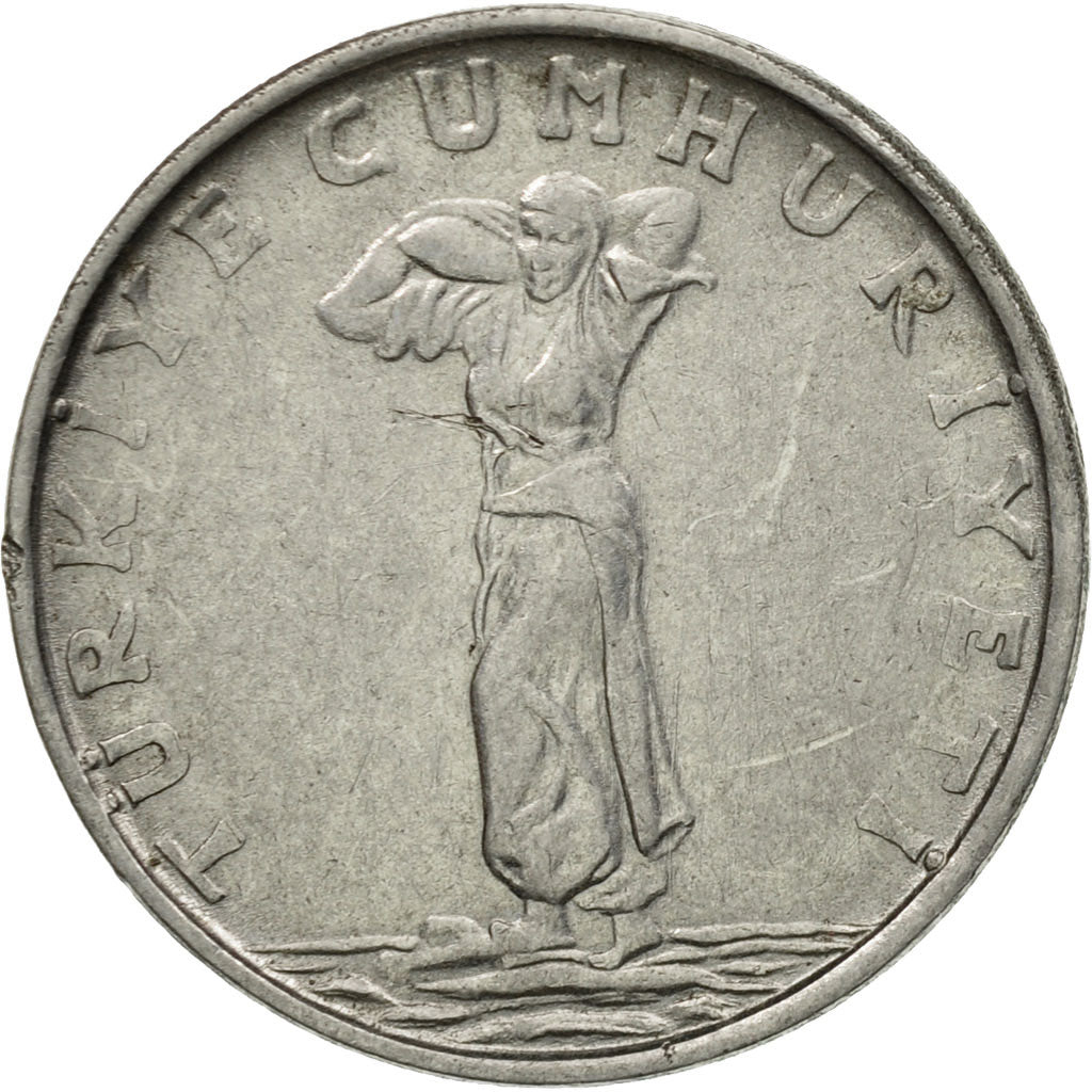 Coin, Turkey, 25 Kurus, 1959, EF(40-45), Stainless Steel, KM:892.1
