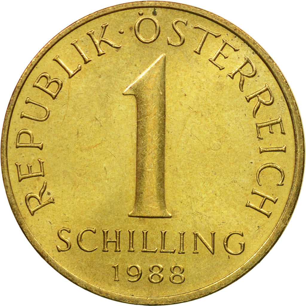Coin, Austria, Schilling, 1988, EF(40-45), Aluminum-Bronze, KM:2886