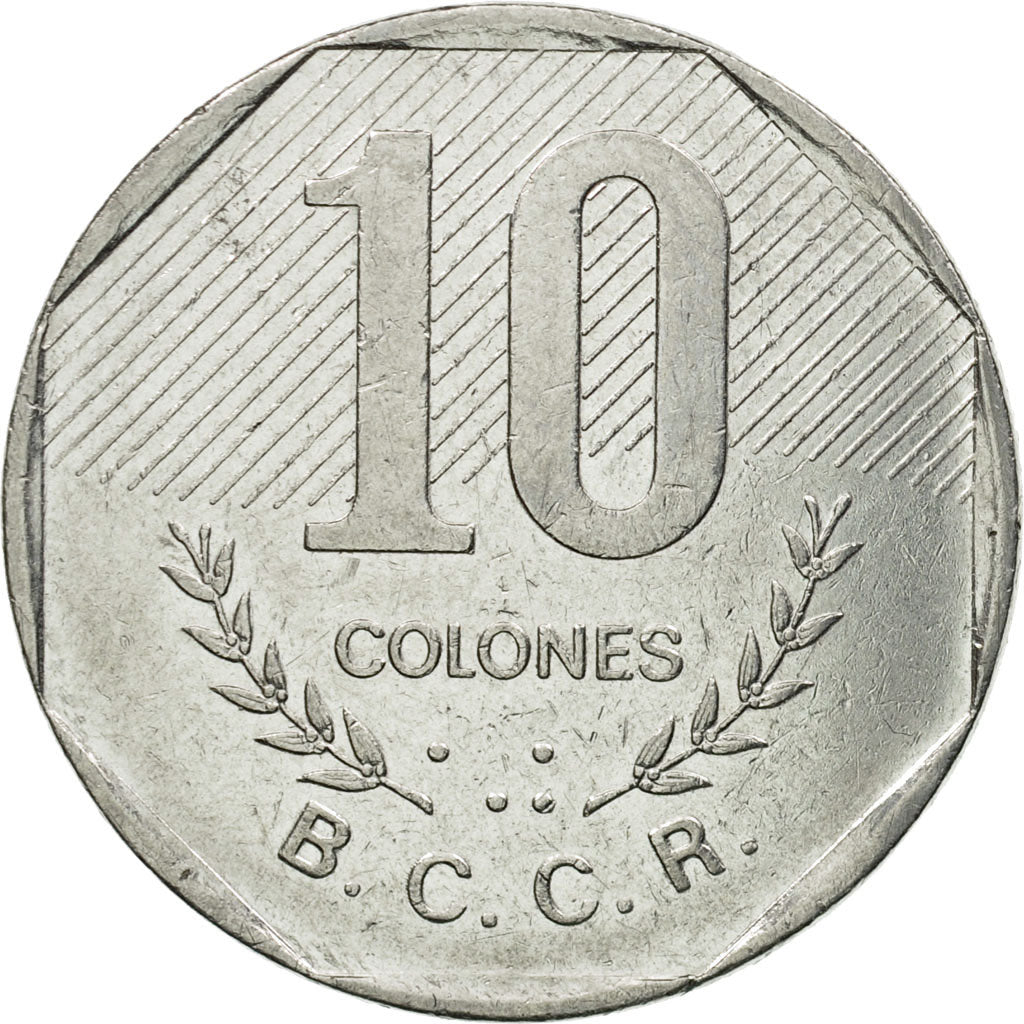 Münze, Costa Rica, 10 Colones, 1983, SS, Stainless Steel, KM:215.1