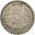 Moneda, INDIA-REPÚBLICA, 5 Rupees, 1995, MBC, Cobre - níquel, KM:154.1
