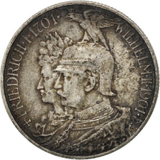 GERMAN STATES, 2 Mark, 1901, Berlin, KM #525, EF(40-45), Silver, 28, 11.07