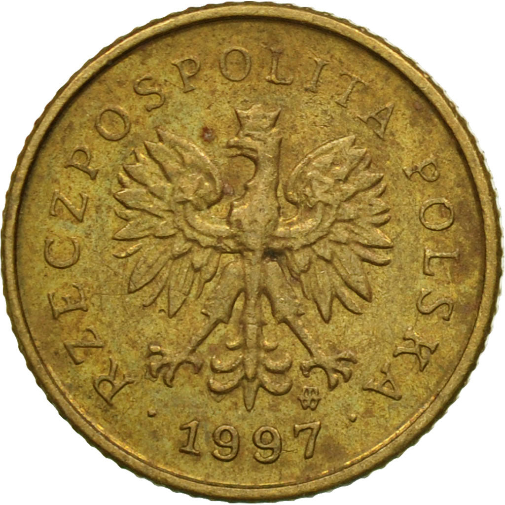 Coin, Poland, Grosz, 1997, Warsaw, EF(40-45), Brass, KM:276