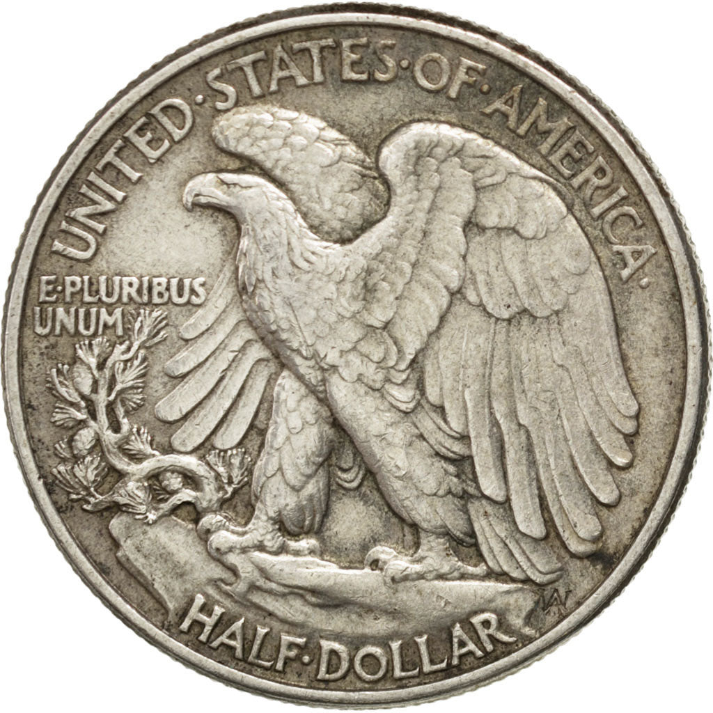 UNITED STATES, Walking Liberty Half Dollar, Half Dollar, 1945, U.S. Mint, KM...