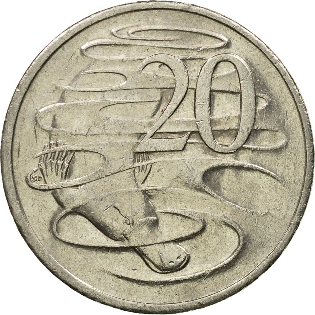 Monnaie, Australie, Elizabeth II, 20 Cents, 2001, Royal Australian Mint, TTB