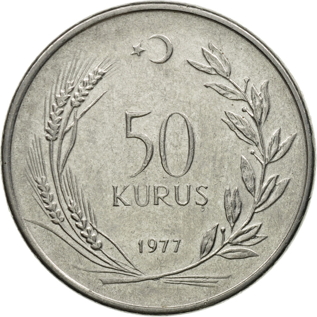 Monnaie, Turquie, 50 Kurus, 1977, TTB, Stainless Steel, KM:899