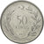 Moneta, Turchia, 50 Kurus, 1977, BB, Acciaio inossidabile, KM:899