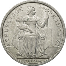 Monnaie, Nouvelle-Calédonie, 2 Francs, 1971, Paris, TTB, Aluminium, KM:9