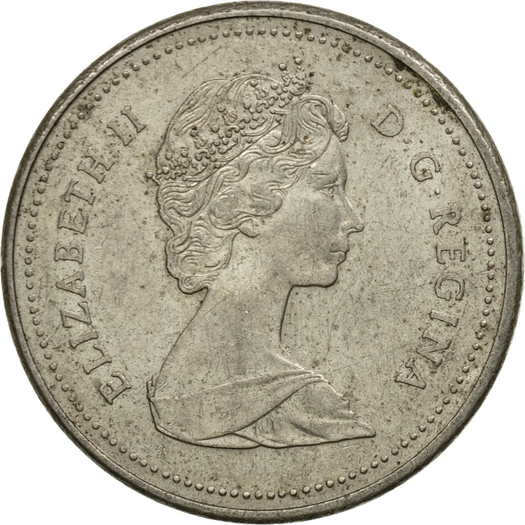 Coin, Canada, Elizabeth II, 5 Cents, 1987, Royal Canadian Mint, Ottawa