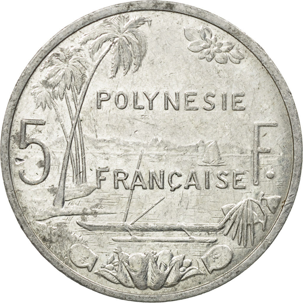 Coin, French Polynesia, 5 Francs, 2008, Paris, EF(40-45), Aluminum, KM:12