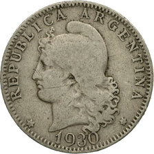 Coin, Argentina, 20 Centavos, 1930, VF(30-35), Copper-nickel, KM:36