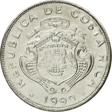 Monnaie, Costa Rica, 50 Centimos, 1990, TTB, Stainless Steel, KM:209.1