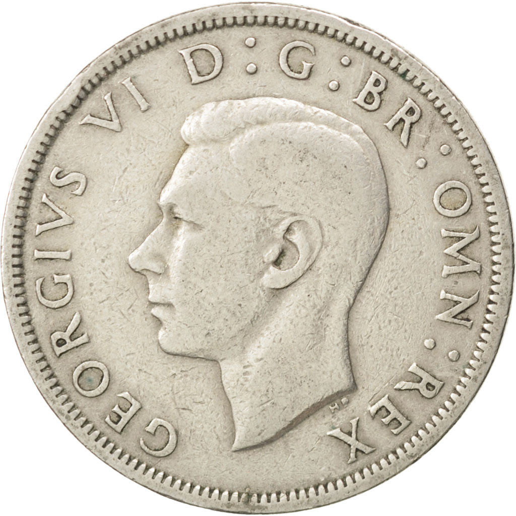 GREAT BRITAIN, 1/2 Crown, 1949, KM #879, EF(40-45), Copper-Nickel, 32.3, 13.86