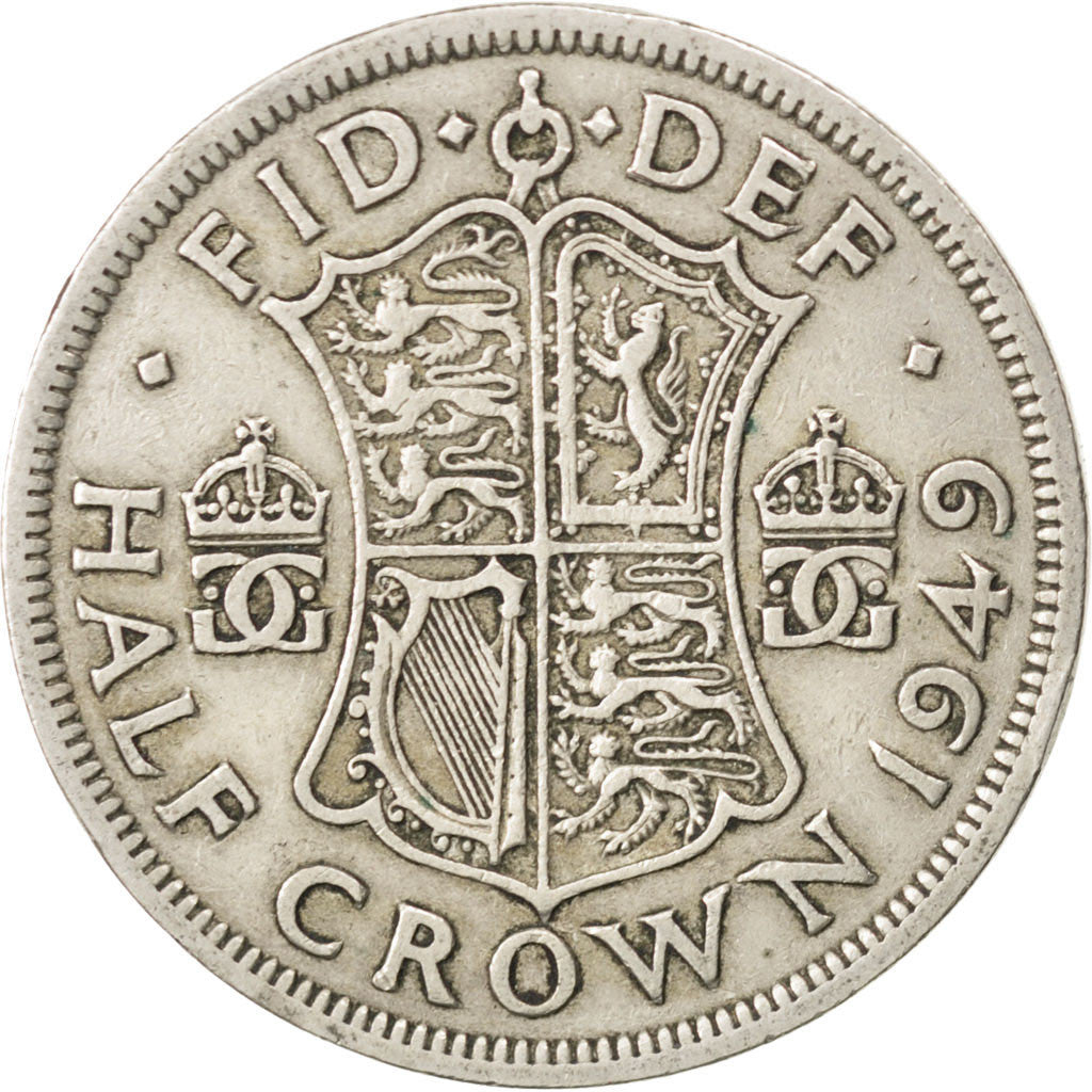 GREAT BRITAIN, 1/2 Crown, 1949, KM #879, EF(40-45), Copper-Nickel, 32.3, 13.86