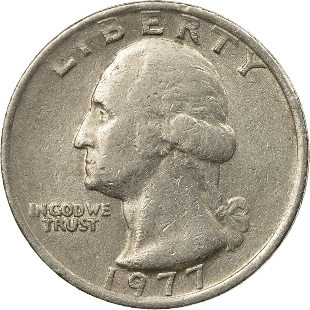 Coin, United States, Washington Quarter, Quarter, 1977, U.S. Mint, Philadelphia