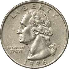 Coin, United States, Washington Quarter, Quarter, 1996, U.S. Mint, Philadelphia