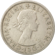 Coin, Great Britain, Elizabeth II, 1/2 Crown, 1955, EF(40-45), Copper-nickel