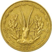 Coin, West African States, 5 Francs, 2001, Paris, EF(40-45)