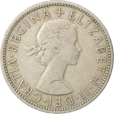 Coin, Great Britain, Elizabeth II, 1/2 Crown, 1956, EF(40-45), Copper-nickel