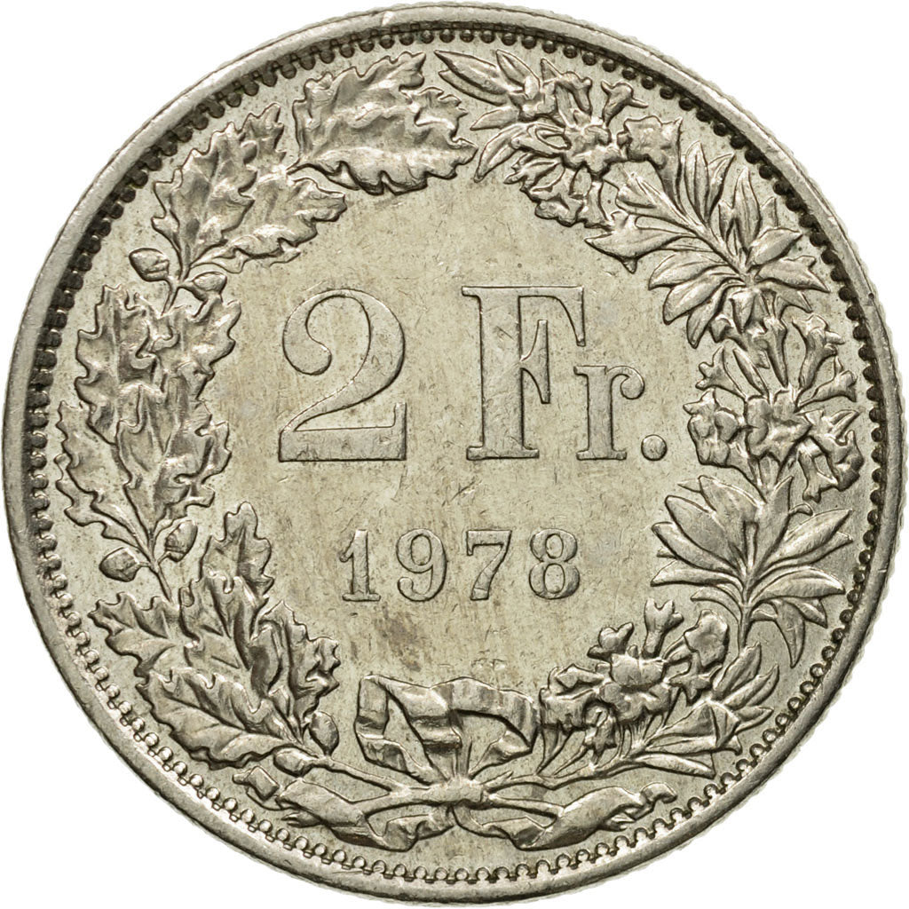 Moneta, Svizzera, 2 Francs, 1978, Bern, SPL-, Rame-nichel, KM:21a.1