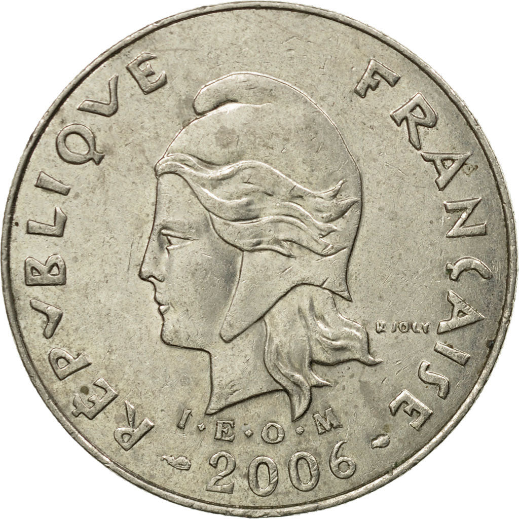 Coin, French Polynesia, 20 Francs, 2006, Paris, EF(40-45), Copper-nickel, KM:9a