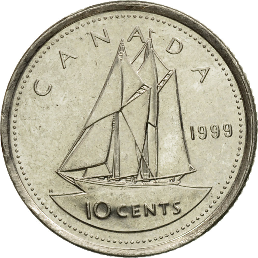 Münze, Kanada, Elizabeth II, 10 Cents, 1999, Royal Canadian Mint, Ottawa, SS