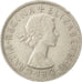 Moneda, Gran Bretaña, Elizabeth II, 1/2 Crown, 1963, MBC, Cobre - níquel