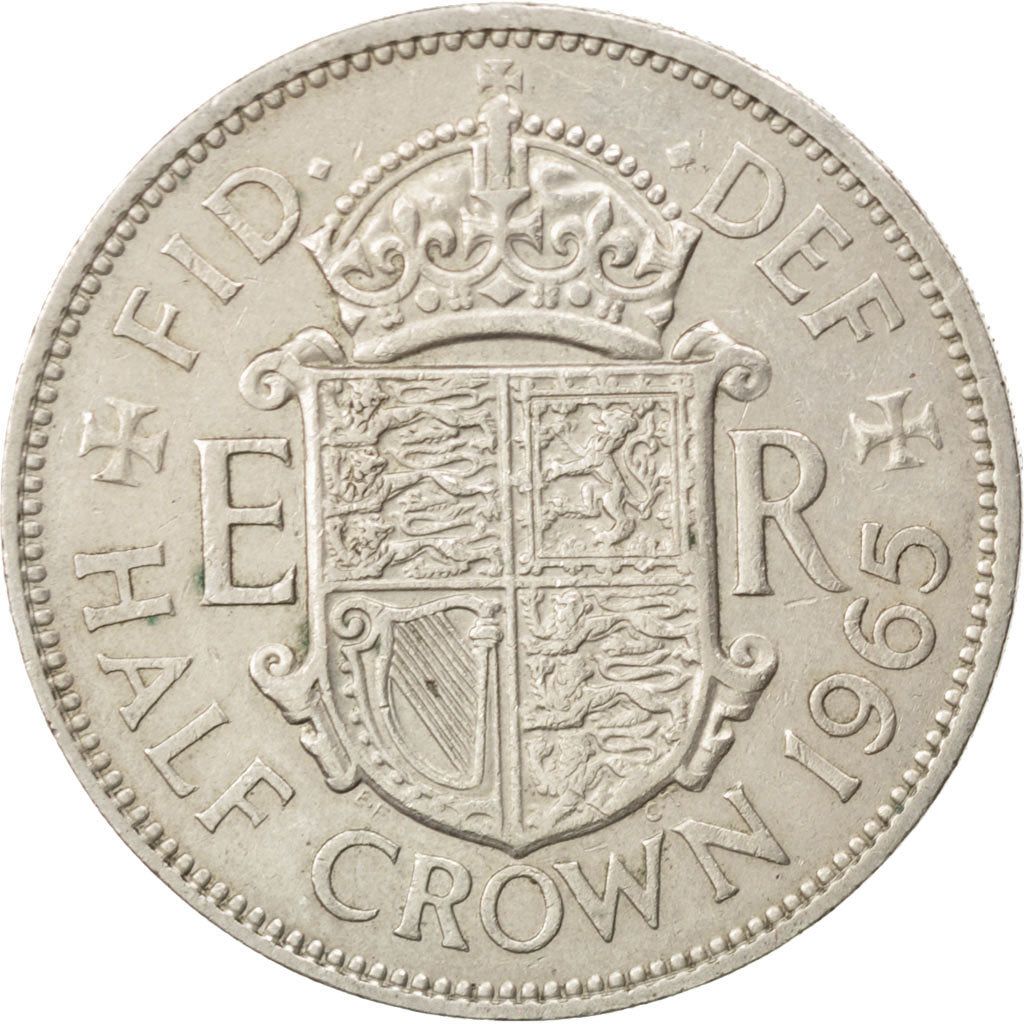 GREAT BRITAIN, 1/2 Crown, 1965, KM #907, EF(40-45), Copper-Nickel, 32.3, 14.17