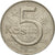 Moneta, Czechosłowacja, 5 Korun, 1984, EF(40-45), Miedź-Nikiel, KM:60