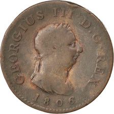 Coin, Great Britain, George III, Farthing, 1806, VF(20-25), Copper, KM:661
