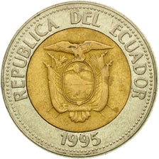 Coin, Ecuador, 500 Sucres, 1995, EF(40-45), Bi-Metallic, KM:97