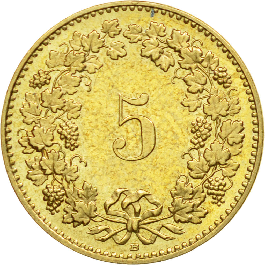 Coin, Switzerland, 5 Rappen, 2013, Bern, EF(40-45), Aluminum-Bronze, KM:26c