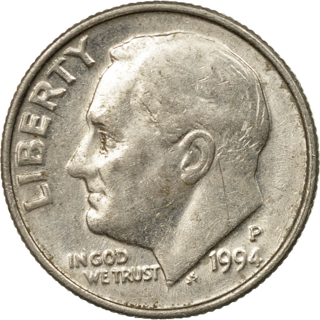 Moneta, Stati Uniti, Roosevelt Dime, Dime, 1994, U.S. Mint, Philadelphia, BB