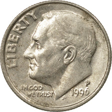 Coin, United States, Roosevelt Dime, Dime, 1996, U.S. Mint, Philadelphia