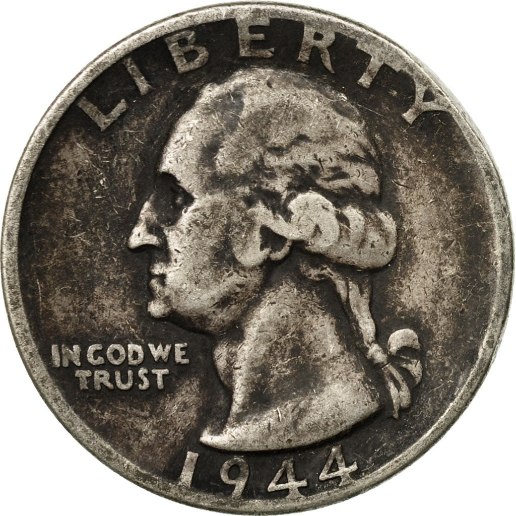 Coin, United States, Washington Quarter, Quarter, 1944, U.S. Mint, Philadelphia