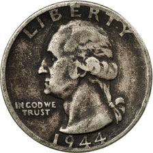 Coin, United States, Washington Quarter, Quarter, 1944, U.S. Mint, Philadelphia